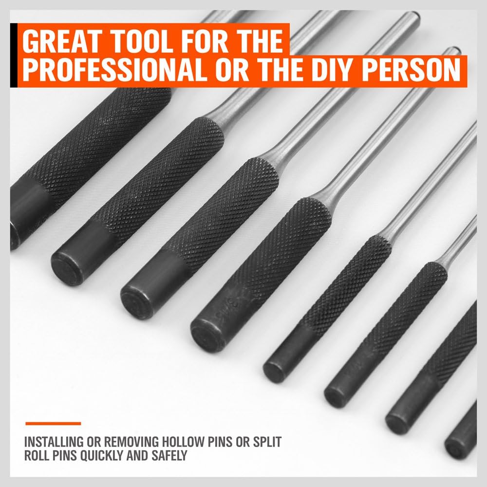 9 pcs Roll Pin Punch Set | Recommended Tool for Trigger & FCU Installations
