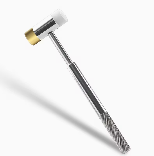 CT3D Bench Hammer with brass and nylon faces and knurled steel handle